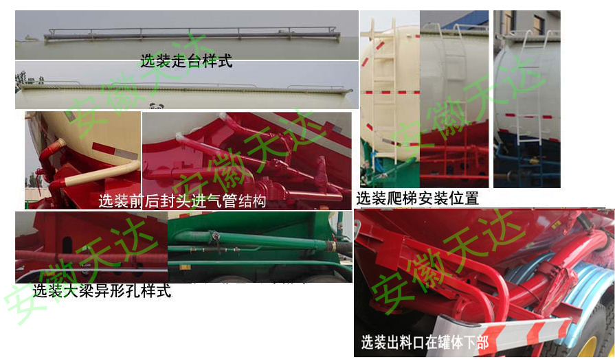 皖汽汽车牌CTD9401GFL中密度粉粒物料运输半挂车公告图片