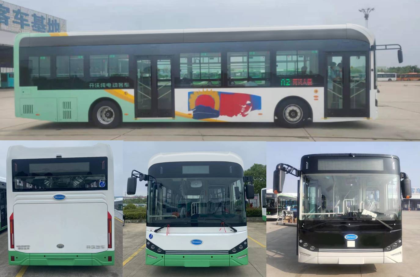 开沃牌NJL6129EV11纯电动低入口城市客车公告图片