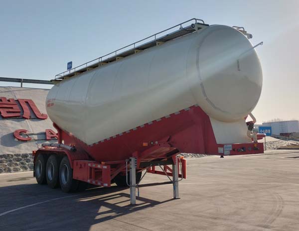 千动力牌10.2米32.6吨3轴中密度粉粒物料运输半挂车(SJP9401GFL)