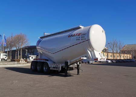 亚特重工牌8.7米34.4吨3轴中密度粉粒物料运输半挂车(TZ9400GFL38)