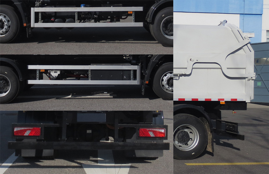 華林牌HLT5180ZXLBEV純電動(dòng)廂式垃圾車公告圖片