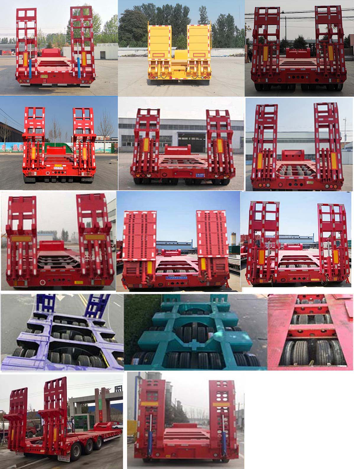 华梁天鸿牌LJN9400TDPT低平板半挂车公告图片