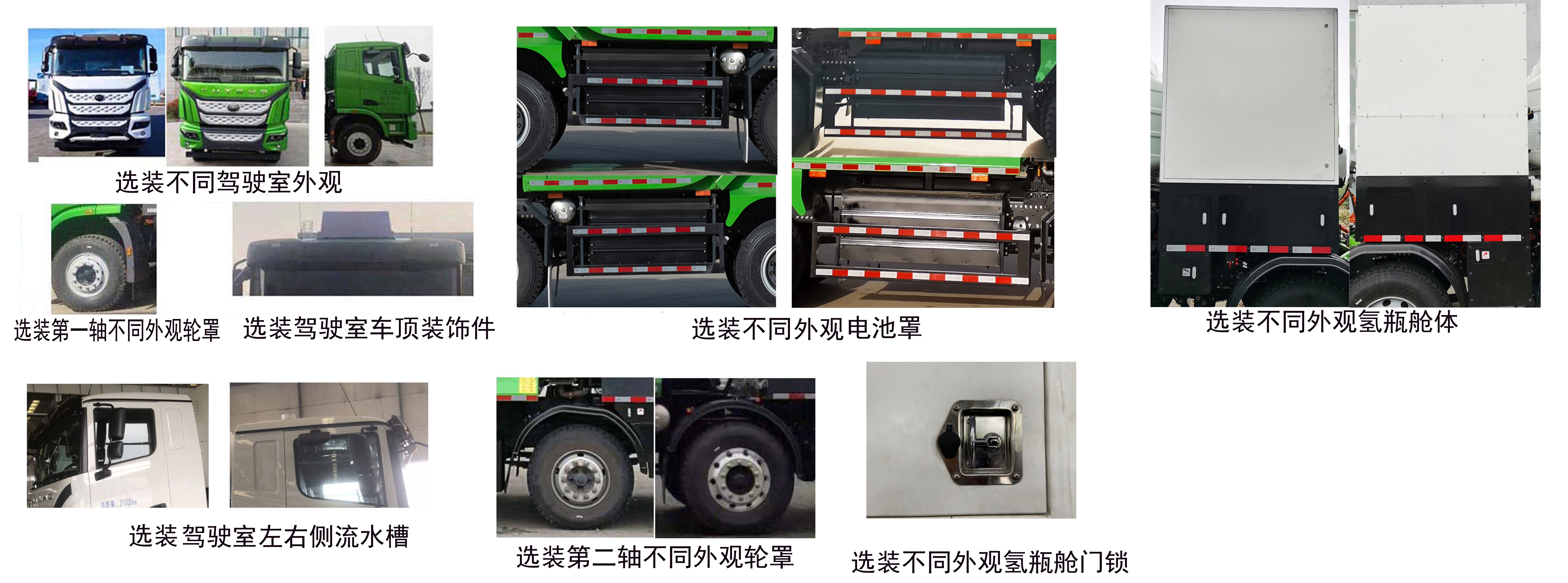 宇通牌ZKH3310P6FCEV1燃料电池自卸汽车公告图片