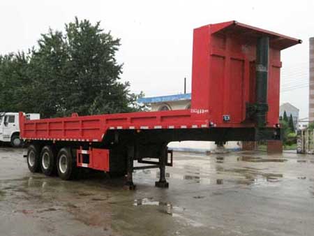 吉鲁恒驰牌12米31.5吨3轴自卸半挂车(PG9400ZHX)