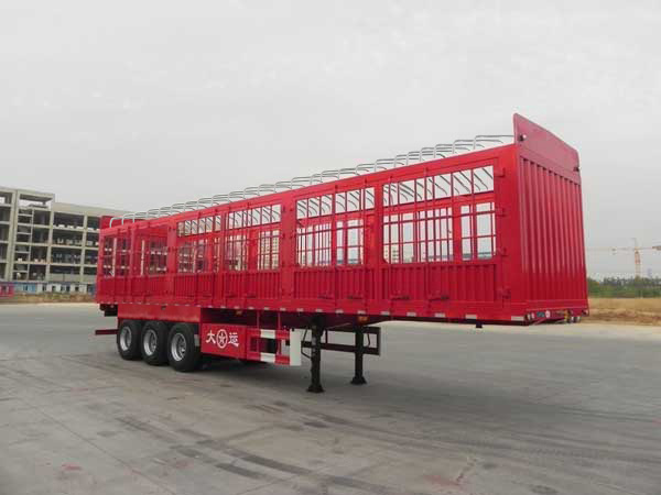大运牌12.5米33.5吨3轴仓栅式运输半挂车(CGC9400CCY368A)
