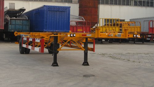 常春宇创牌12.8米8.9吨1轴空载集装箱运输半挂车(FCC9120TJZ)