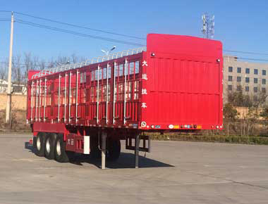 大运牌11.5米31.7吨3轴仓栅式运输半挂车(CGC9370CCY357)