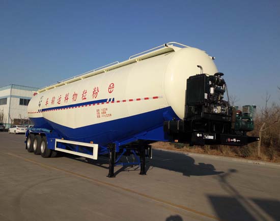 梁山元田牌13.8米27.9吨3轴低密度粉粒物料运输半挂车(AYC9407GFL)