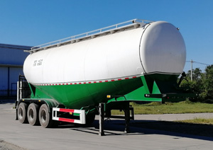凌河牌10米33.2吨3轴中密度粉粒物料运输半挂车(LH9405GFLBS30)