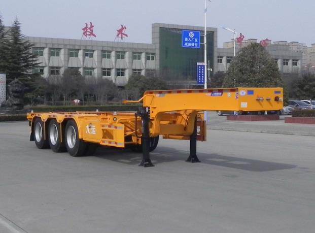 大运牌10.1米35吨3轴集装箱运输半挂车(CGC9401TJZ355)