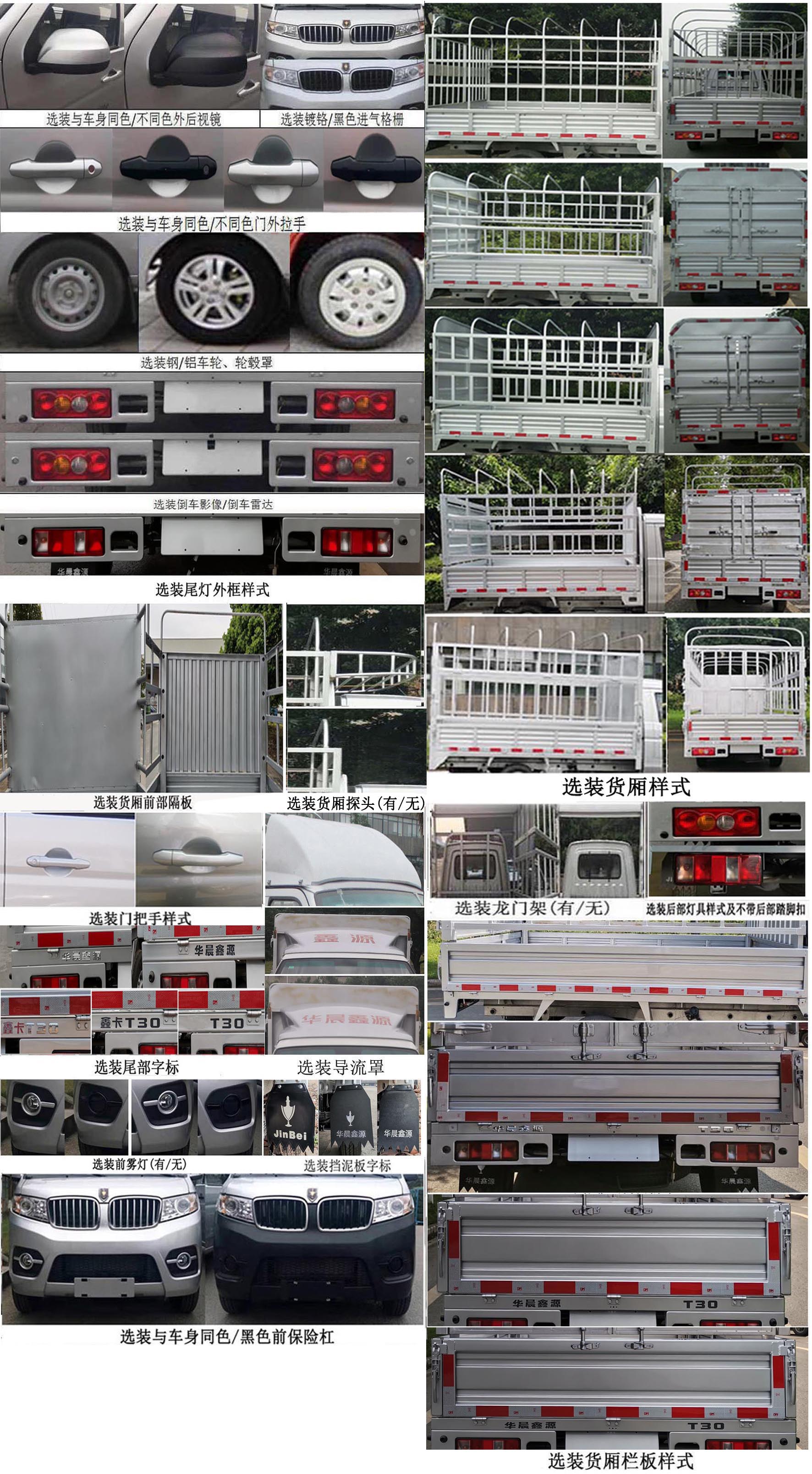 金杯牌JKC5020CCY-DS6BL倉柵式運輸車公告圖片