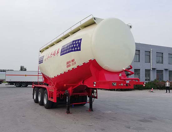 广恩牌9.3米32.6吨3轴中密度粉粒物料运输半挂车(YYX9401GFL)