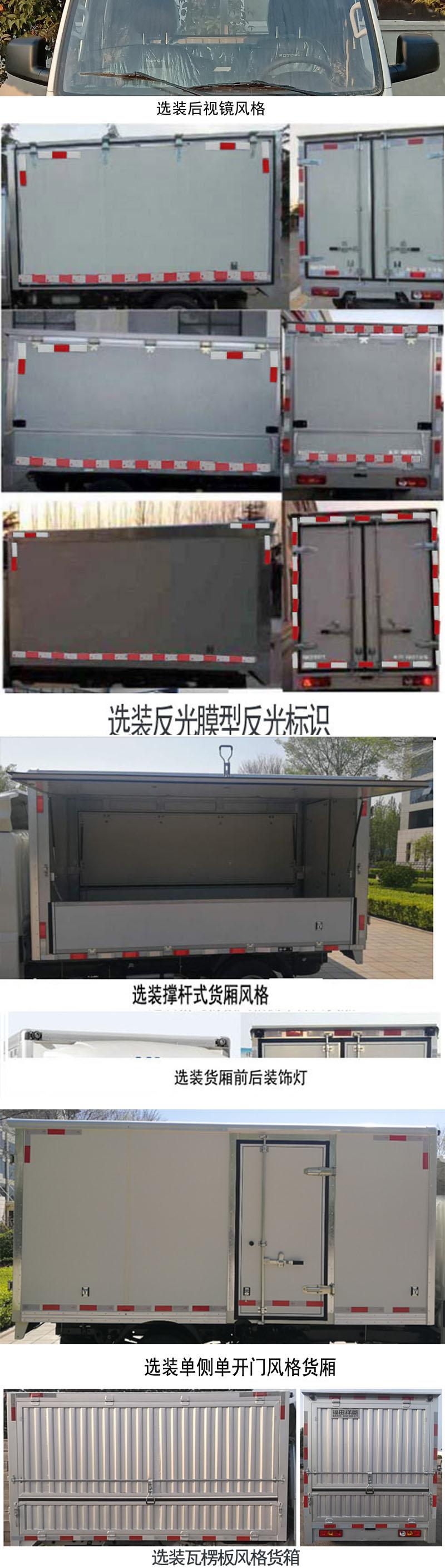 福田牌BJ5031XYK4JV3-01翼開啟廂式車公告圖片