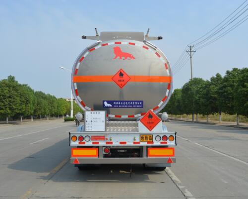 欧曼牌HFV9400GRYB铝合金易燃液体罐式运输半挂车公告图片