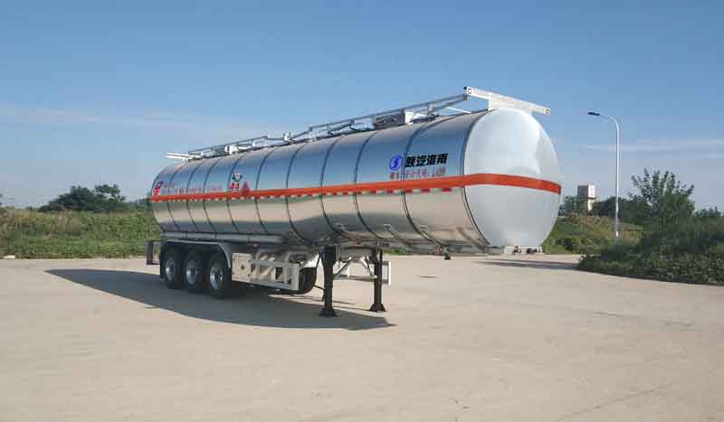 陕汽牌SHN9400GRYP4801铝合金易燃液体罐式运输半挂车图片