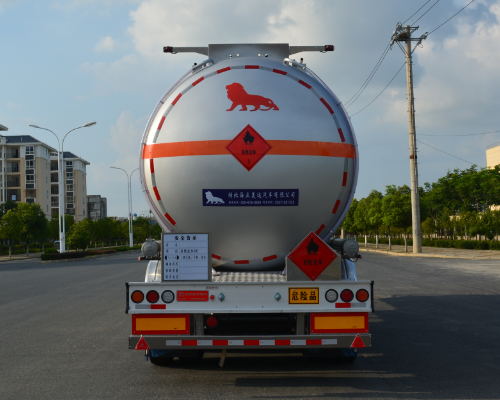 欧曼牌HFV9400GRYC铝合金易燃液体罐式运输半挂车公告图片