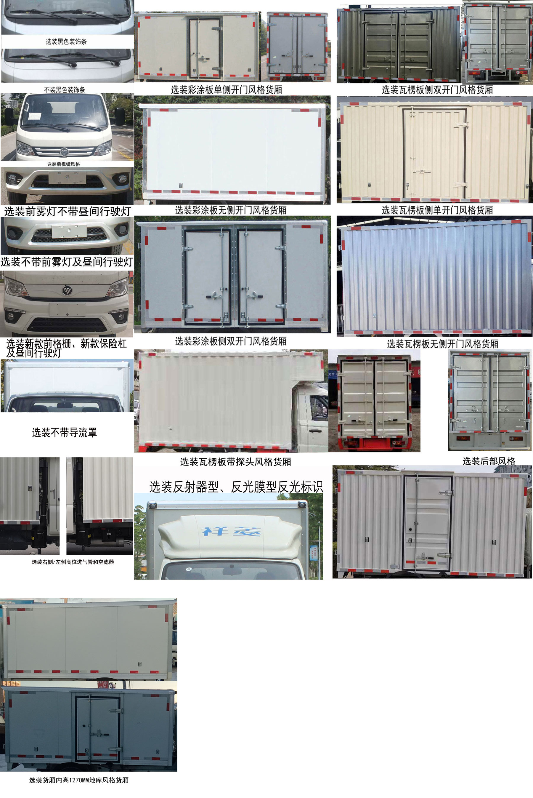 福田牌BJ5032XXY3PV5-10廂式運輸車公告圖片