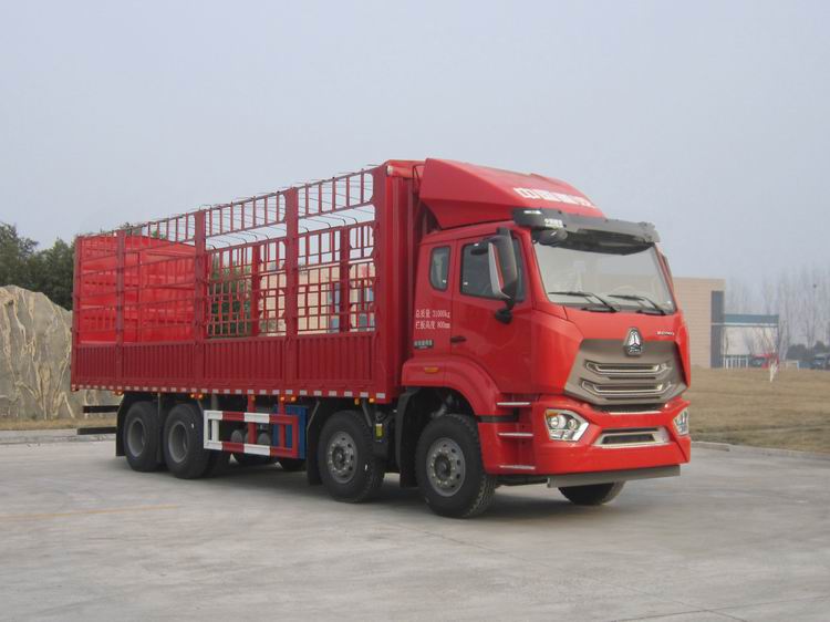 豪沃牌ZZ5317CCYV386JF1倉柵式運輸車公告圖片