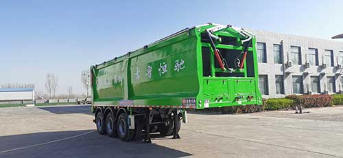 吉鲁恒驰牌9.1米31.3吨3轴散装粮食运输半挂车(PG9402ZLSA)