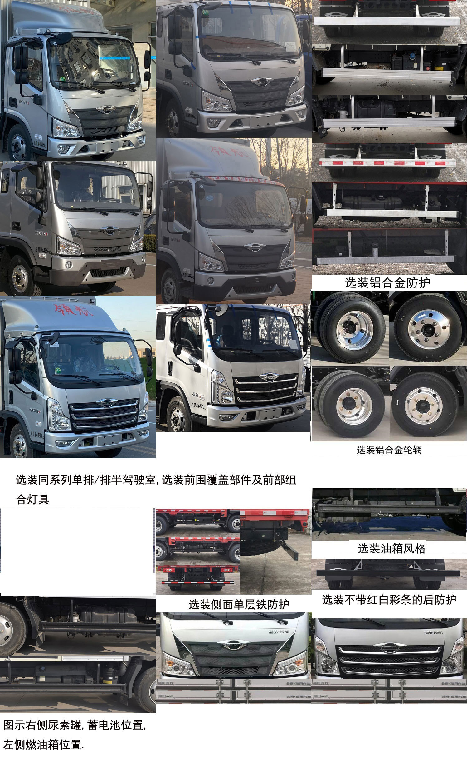 福田牌BJ5046XXY8JBA-50厢式运输车公告图片