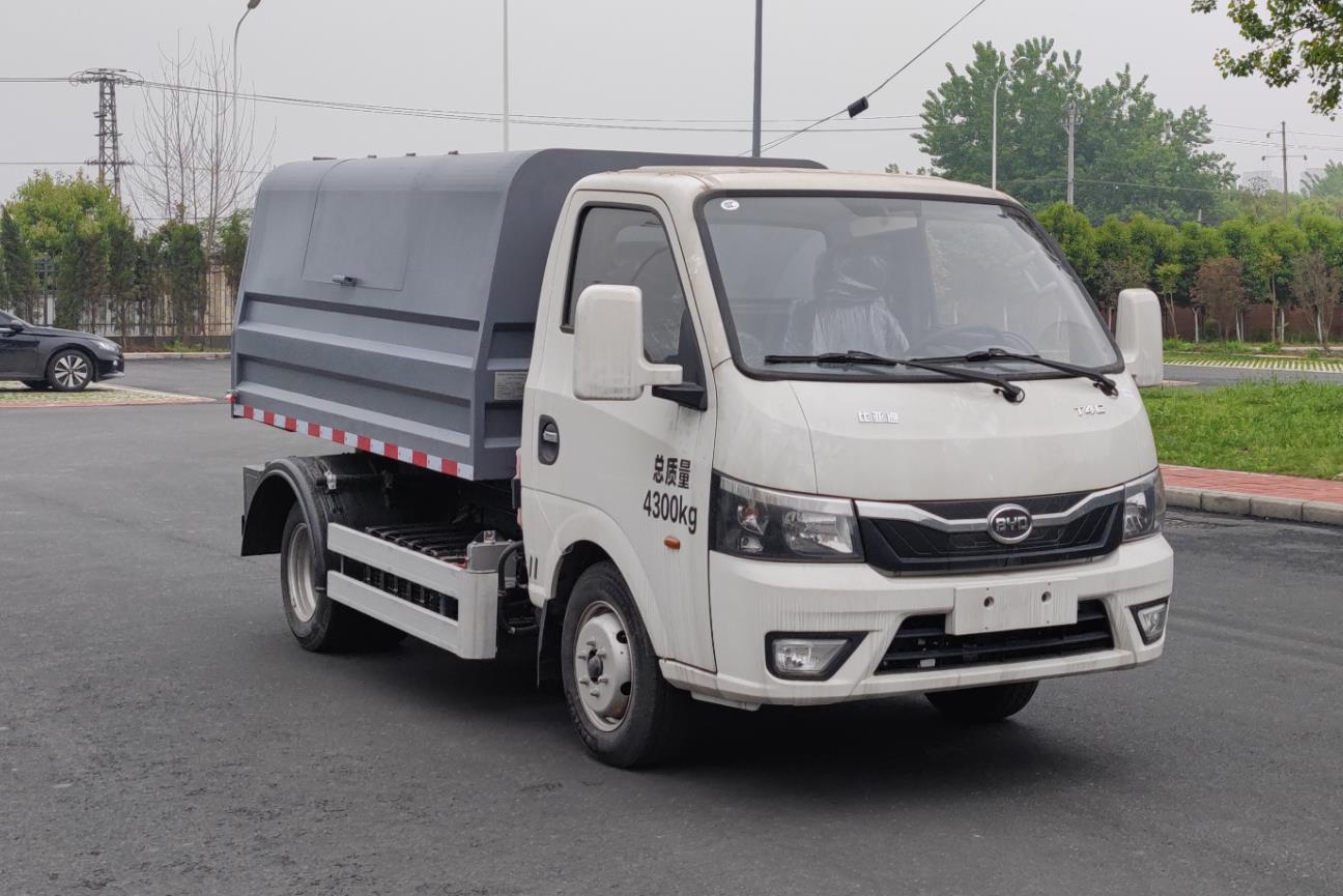 中国中车牌TEG5040ZLJABYBEV1D纯电动自卸式垃圾车