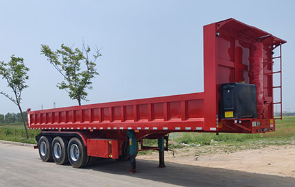 新科牌10.5米32.5吨3轴自卸半挂车(LXK9402ZH)