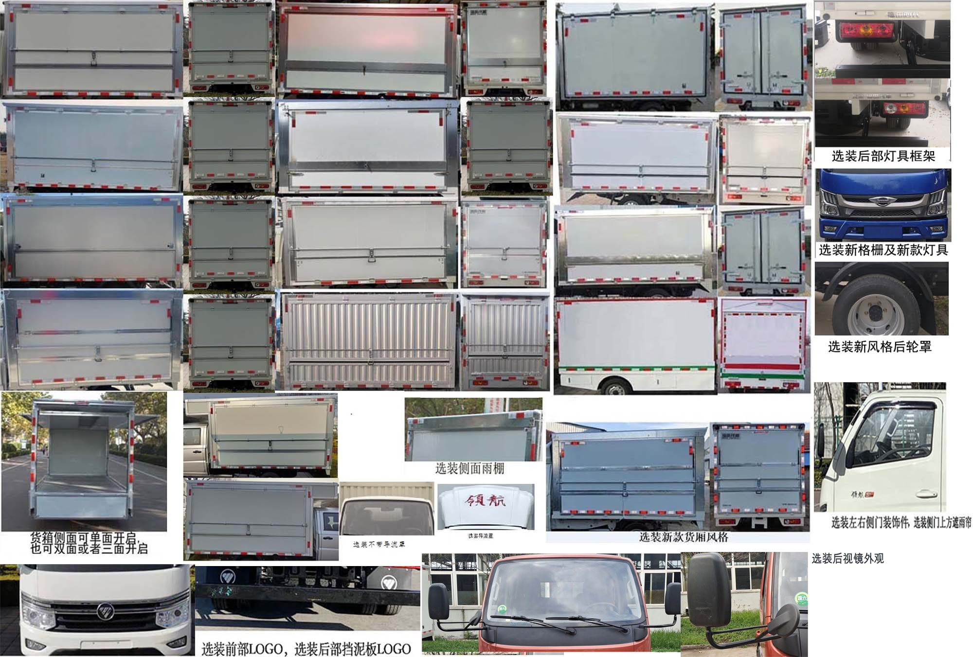 福田牌BJ5035XYK5JV5-01翼開(kāi)啟廂式車(chē)公告圖片