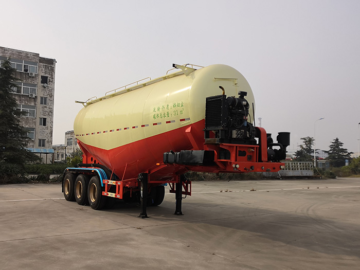 润宇达牌9.3米33.4吨3轴中密度粉粒物料运输半挂车(YXA9400GFL01)