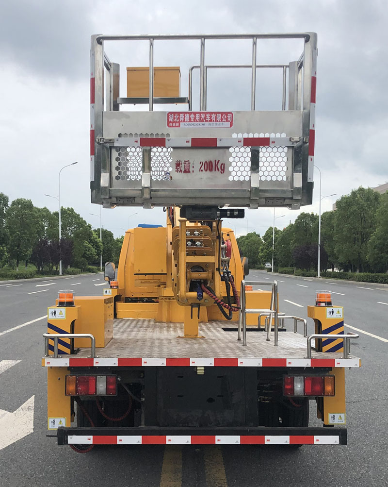 舜德牌SDS5042JGKJX6高空作業(yè)車公告圖片