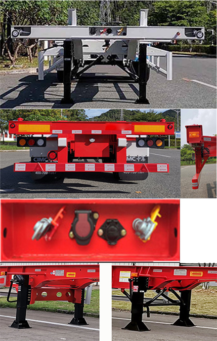 中集牌ZJV9150TJZDG空载集装箱运输半挂车公告图片