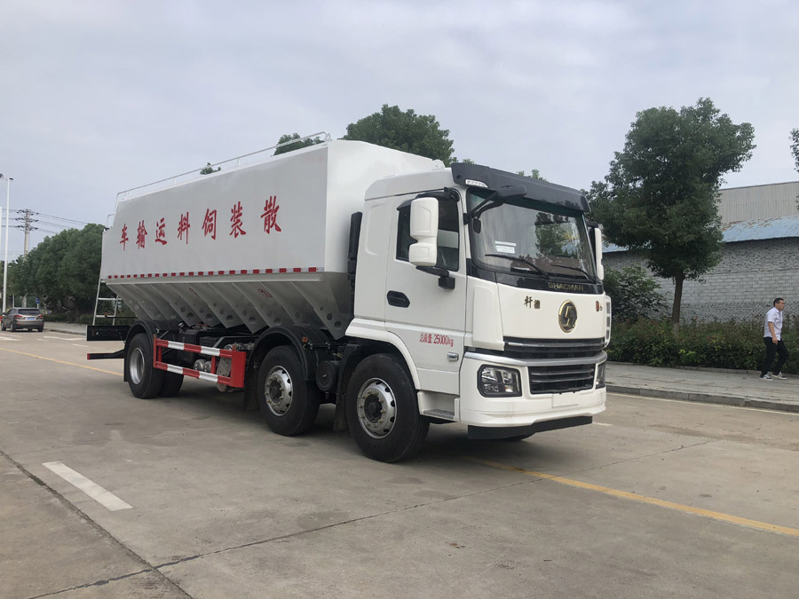 力海通牌HLH5250ZSLSX6散装饲料运输车公告图片