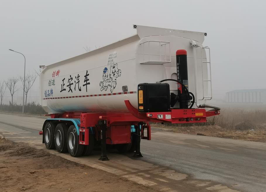 工尹正安牌9.1米32.2吨3轴中密度粉粒物料运输半挂车(XZA9400GFL)