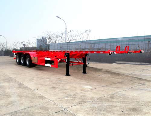 恒信致远牌12.5米34.5吨3轴危险品罐箱骨架运输半挂车(CHX9400TWY)
