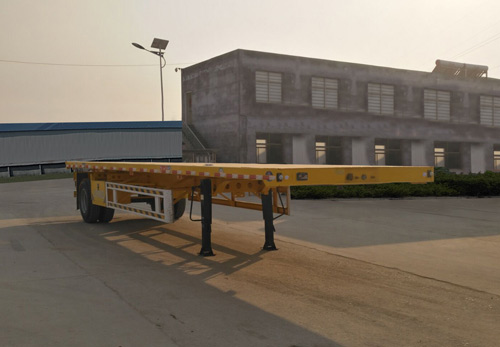 勇超牌8.6米15.3吨1轴平板运输半挂车(YXY9180TPB)