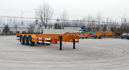 巨运牌14米35.4吨3轴集装箱运输半挂车(LYZ9404TJZED)