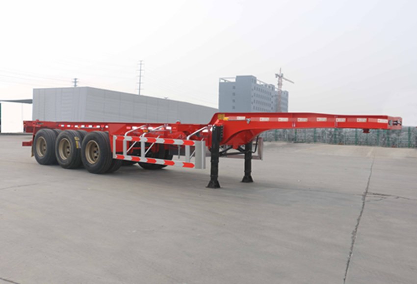 锣响牌10.9米35.2吨3轴集装箱运输半挂车(LXC9403TJZE)