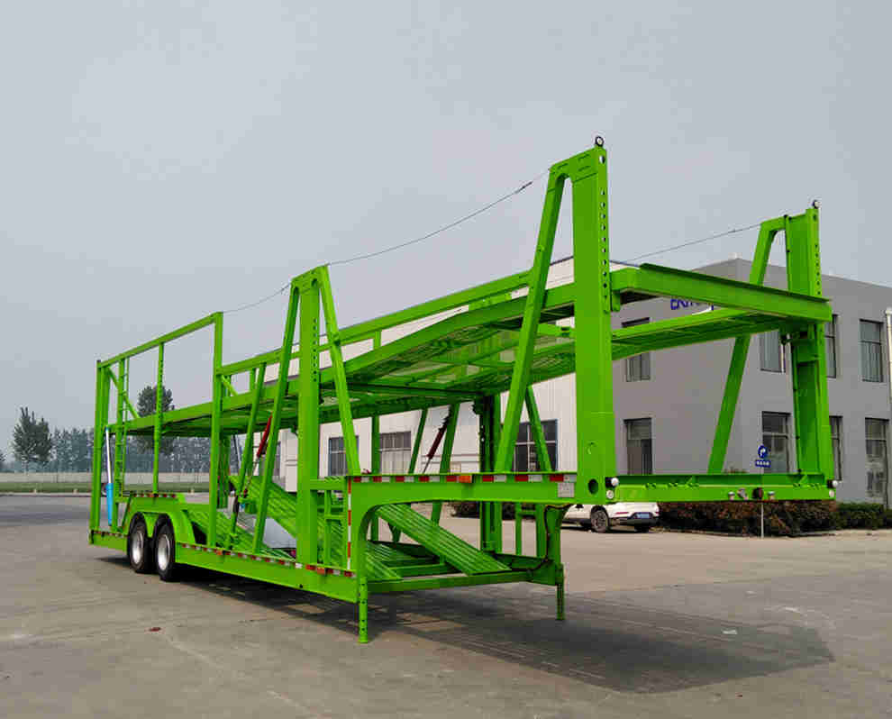 锣响牌13.8米14.5吨2轴车辆运输半挂车(LXC9220TCL)