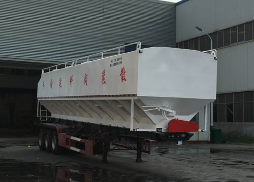 联航牌13米27.5吨3轴散装饲料运输半挂车(LRL9400ZSL)