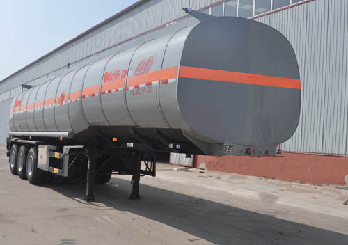 旗林牌11.4米30.8吨3轴易燃液体罐式运输半挂车(QLG9403GRYA)