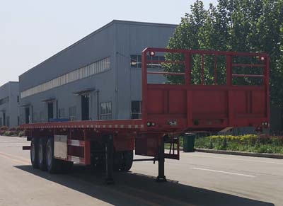 联航牌13米34.8吨3轴平板运输半挂车(LRL9400TPB)