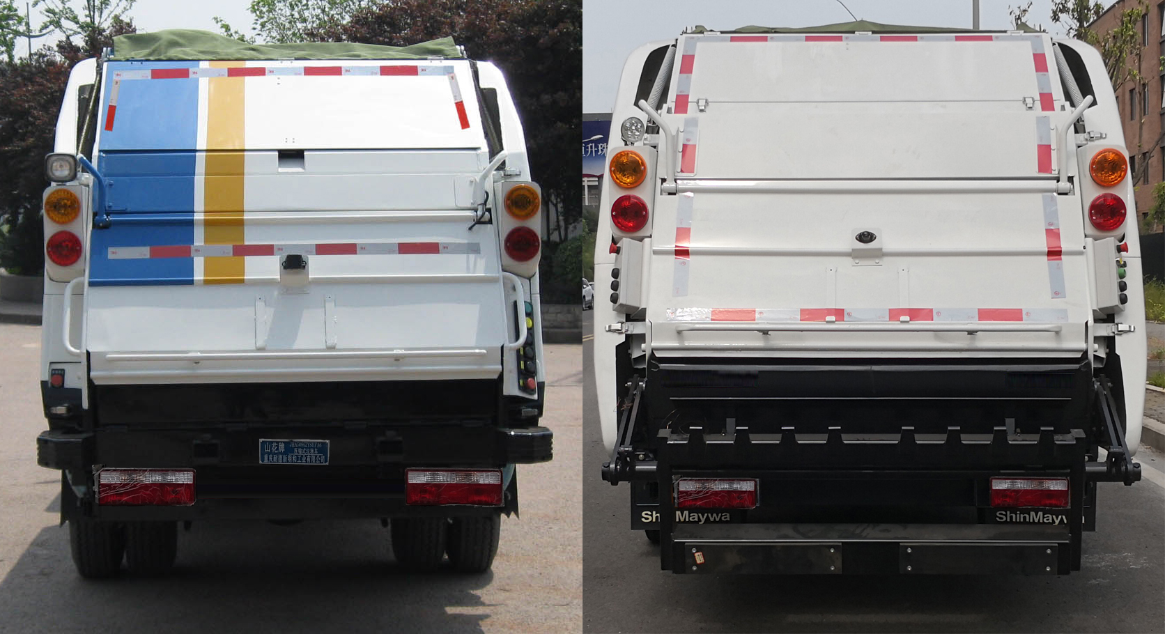 山花牌JHA5086ZYSHFA6壓縮式垃圾車(chē)公告圖片