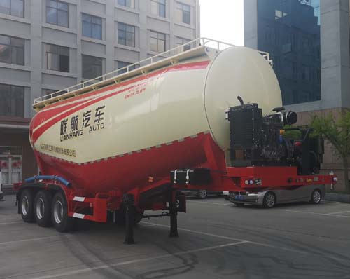联航牌10.3米31.8吨3轴中密度粉粒物料运输半挂车(LRL9407GFL)