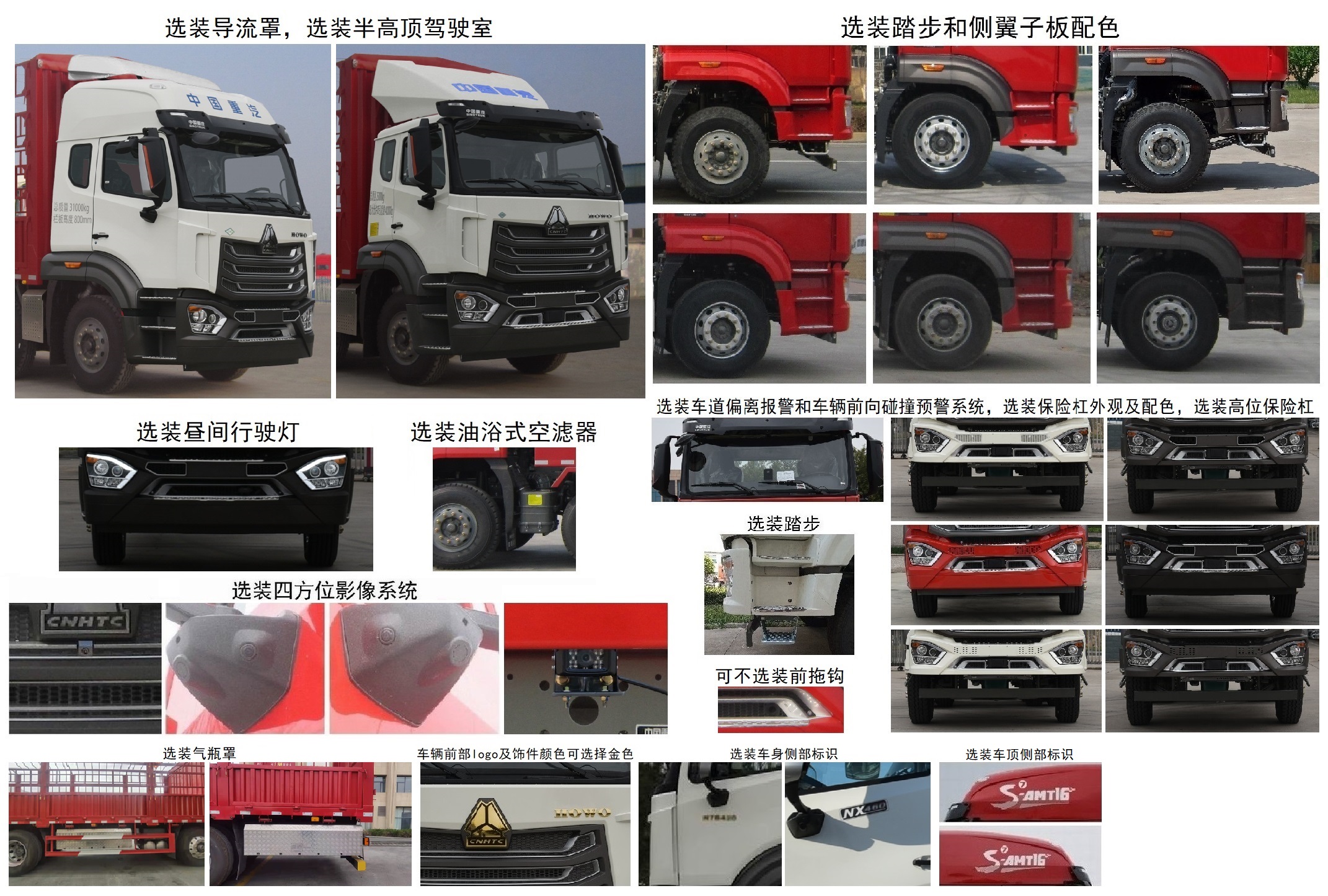 豪沃牌ZZ5317CCYV466JF1C倉柵式運輸車公告圖片