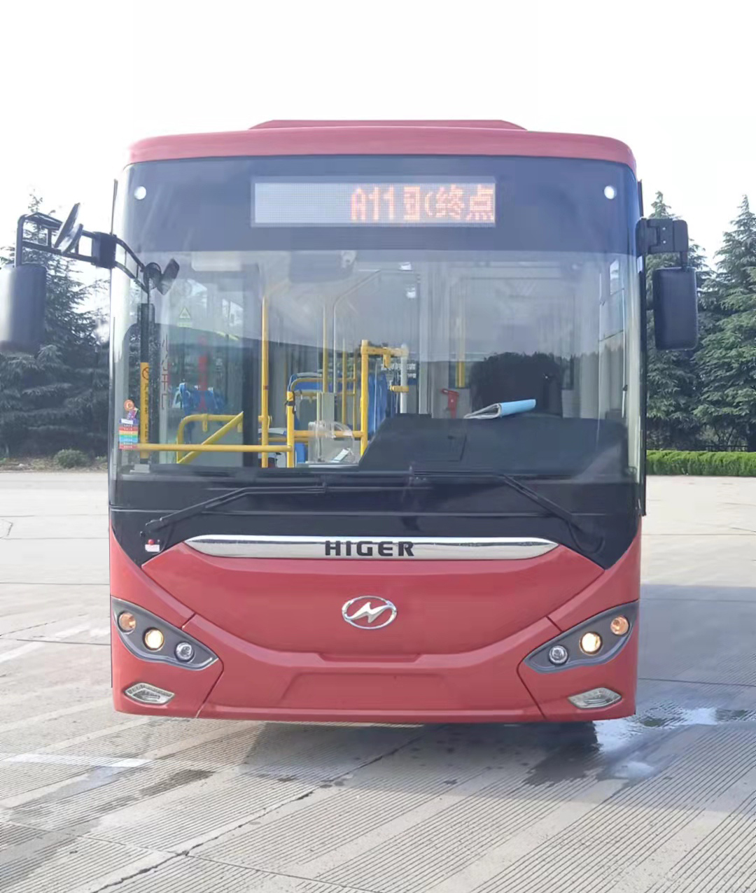 海格牌klq6856gaevn8纯电动低地板城市客车