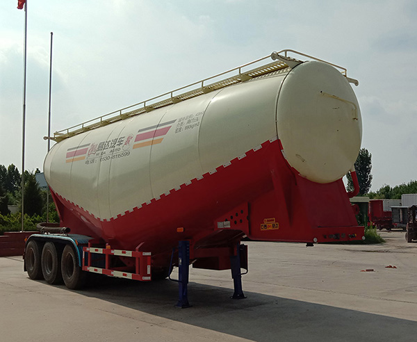 麟州牌10.1米32.9吨3轴中密度粉粒物料运输半挂车(YDZ9406GFL)