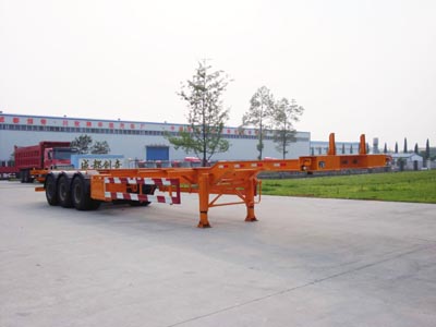 山川牌13.9米30.5吨3轴集装箱运输半挂车(SCQ9360TJZG)