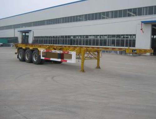 环陆牌12.4米34.3吨3轴集装箱运输半挂车(LYT9400TJZ)