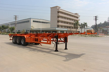 禅珠牌12.4米34.1吨3轴集装箱运输半挂车(FHJ9400TJZ)