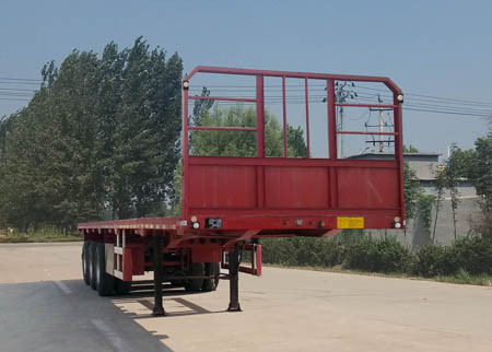 君宇广利牌13米34.5吨3轴平板运输半挂车(ANY9400TPB)