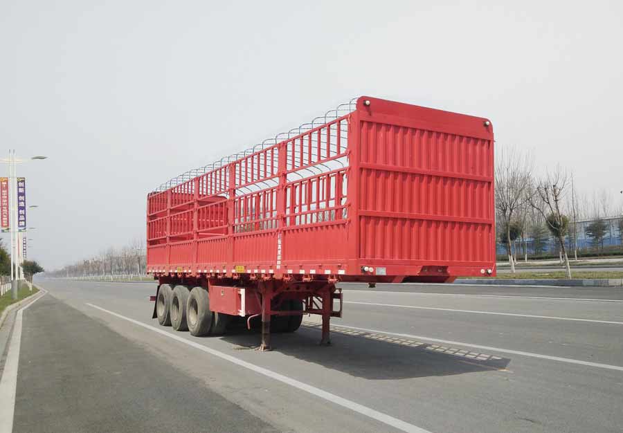 齐鲁宏冠牌11.5米31.6吨3轴仓栅式运输半挂车(GHG9371CCY)